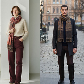 Šátky a šály z Indie