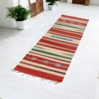 Indický běhouný Kilim 60x240 tenký bavlněný koberec