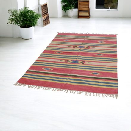 Indický Kilim koberec 140x200 moderní koberec kilim z bavlny