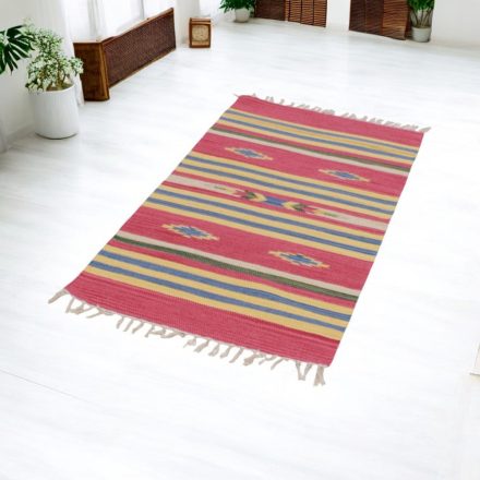 Indický koberec Kilim 70x140 moderní bavlněný koberec kilim