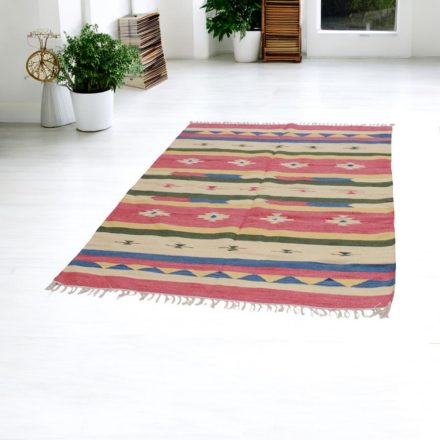 Indický Kilim koberec 140x200 moderní koberec kilim z bavlny
