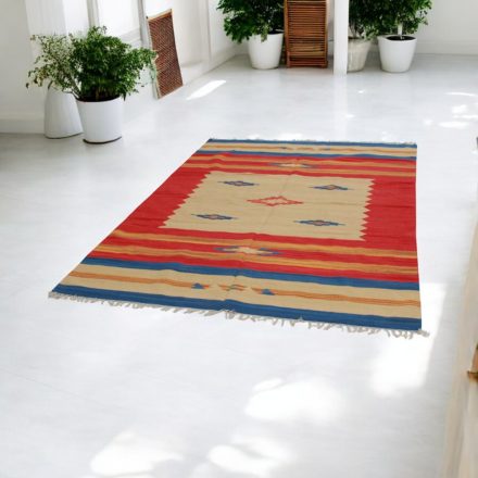Indický koberec Kilim 170x240 moderní bavlněný koberec kilim