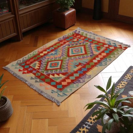 Koberec Kelim Chobi 86x128 Ručně tkaný kusový koberec Kilim