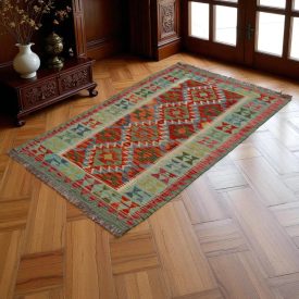 Koberec Kelim Chobi 155x98 ručně tkaný vlněný koberec Kilim