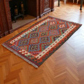   Koberec Kelim Chobi 155x99 ručně tkaný vlněný koberec kilim