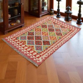 Koberec Kelim Chobi 149x98 ručně tkaný vlněný koberec kilim