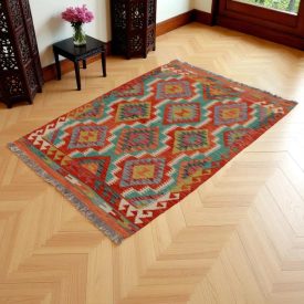 Koberec Kelim Chobi 156x108 ručně tkaný vlněný koberec kilim