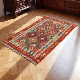 Koberec Kelim Chobi 146x100 ručně tkaný vlněný koberec kilim