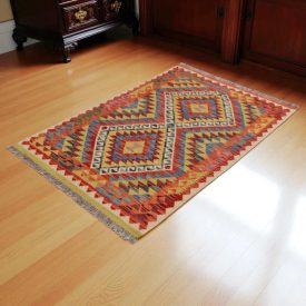 Koberec Kelim Chobi 152x102 ručně tkaný vlněný koberec kilim