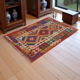   Koberec Kelim Chobi 144x99 ručně tkaný vlněný koberec kilim