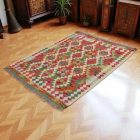 Koberec Kelim Chobi 144x110 ručně tkaný vlněný koberec kilim