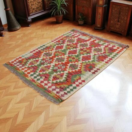 Koberec Kilim Chobi 144x110 ručně tkaný vlněný koberec kilim