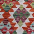 Koberec Kelim Chobi 144x110 ručně tkaný vlněný koberec kilim