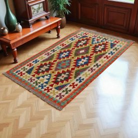   Koberec Kelim Chobi 152x98 ručně tkaný vlněný koberec kilim