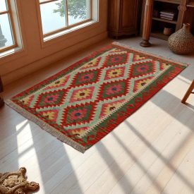 Koberec Kelim Chobi 153x100 ručně tkaný vlněný koberec kilim