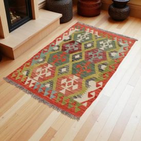 Koberec Kelim Chobi 153x98 ručně tkaný vlněný koberec kilim