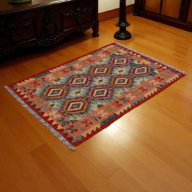 Koberec Kelim Chobi 146x101 ručně tkaný vlněný koberec kilim