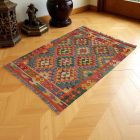 Koberec Kelim Chobi 144x102 ručně tkaný vlněný koberec kilim