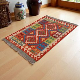 Koberec Kelim Chobi 148x100 ručně tkaný vlněný koberec kilim