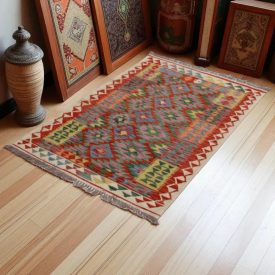 Koberec Kelim Chobi 151x105 ručně tkaný vlněný koberec kilim