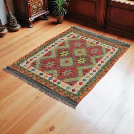   Koberec Kelim Chobi 143x105 ručně tkaný vlněný koberec kilim