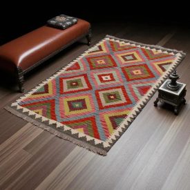   Koberec Kelim Chobi 156x102 ručně tkaný vlněný koberec kilim