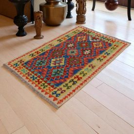 Koberec Kelim Chobi 152x102 ručně tkaný vlněný koberec kilim