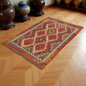Koberec Kelim Chobi 152x102 ručně tkaný vlněný koberec kilim