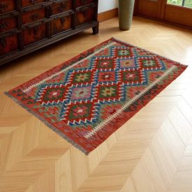 Koberec Kelim Chobi 157x104 ručně tkaný vlněný koberec kilim