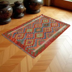 Koberec Kelim Chobi 152x107 ručně tkaný vlněný koberec kilim
