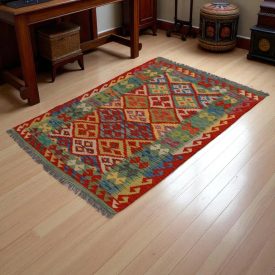   Koberec Kelim Chobi 150x107 ručně tkaný vlněný koberec kilim