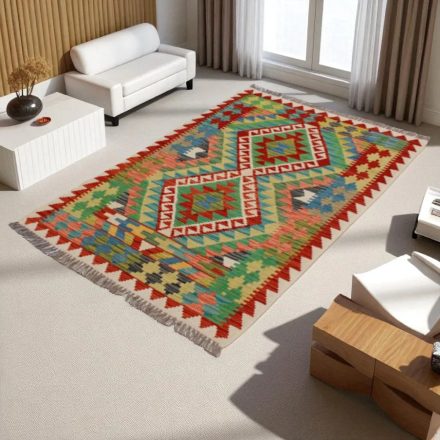 Koberec Kilim Chobi 142x103 ručně tkaný vlněný koberec kilim