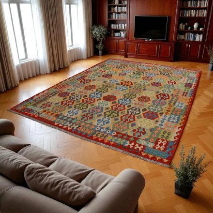 Koberec Kelim Chobi 259x350 Ručně tkaný kusový koberec Kilim