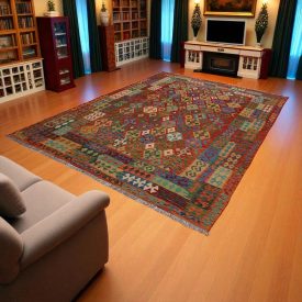 Koberec Kelim Chobi 246x350 Ručně tkaný kusový koberec Kilim