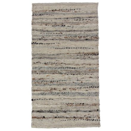Hustý koberec z vlny Rustic 61x113 tkaný vlněný koberec do obývacího pokoje nebo ložnice