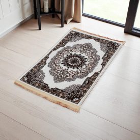   Klasický koberec béžová hnědá Isfahan 60x90 koberec s orientálním vzorem