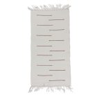 Hadrový koberec 70x129 béžový bavlněný hadrový koberec