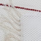 Hadrový koberec 70x129 béžový bavlněný hadrový koberec