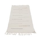 Hadrový koberec 79x134 béžový bavlněný hadrový koberec