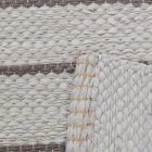 Hadrový koberec 76x140 šedý bavlněný hadrový koberec