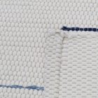 Hadrový koberec 71x140 bílý bavlněný hadrový koberec