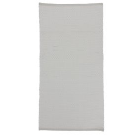   Hadrový koberec 130x68 béžový bavlněný hadrový koberec