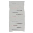 Hadrový koberec 130x69 bílý bavlněný hadrový koberec