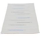 Hadrový koberec 129x69 bílý bavlněný hadrový koberec