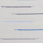 Hadrový koberec 129x69 bílý bavlněný hadrový koberec