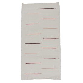   Hadrový koberec 71x139 béžový bavlněný hadrový koberec