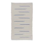 Hadrový koberec 69x120 bílý bavlněný hadrový koberec