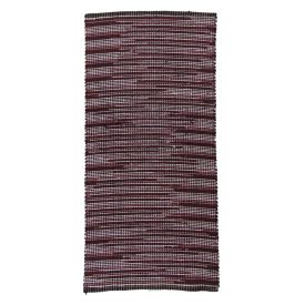   Hadrový koberec 140x66 pruhovaný bavlněný hadrový koberec