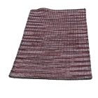 Hadrový koberec 140x66 pruhovaný bavlněný hadrový koberec