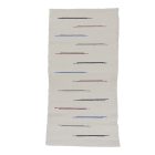 Hadrový koberec 70x137 bílý bavlněný hadrový koberec